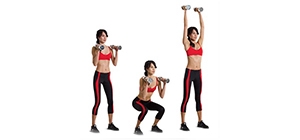 agachamento e shoulder press