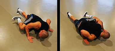 Homem a fazer uma push-up spiderman | Holmes Place