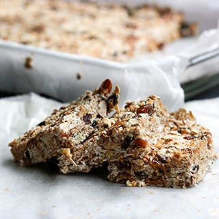 baked granola bar tray | Holmes Place