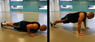 Homem a fazer uma push-up tradicional | Holmes Place